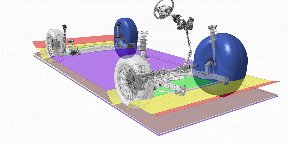 Simulation of various load conditions with a CAD model