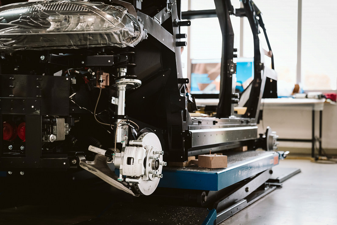 Wheel mounts of the prototype